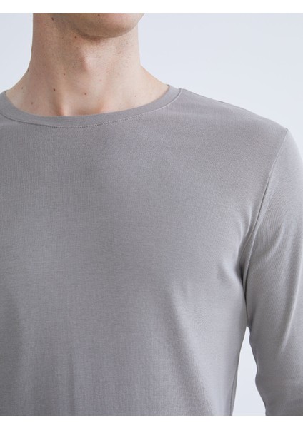 Yeni Sezon Bisiklet Yaka Basic Uzun Kollu Erkek Tişört modelleri