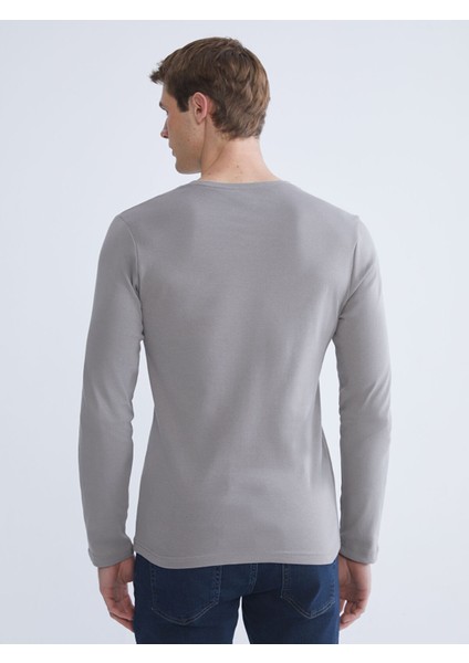 Yeni Sezon Bisiklet Yaka Basic Uzun Kollu Erkek Tişört fırsatları