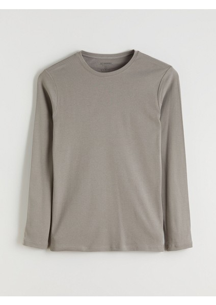 Yeni Sezon Bisiklet Yaka Basic Uzun Kollu Erkek Tişört indirimleri