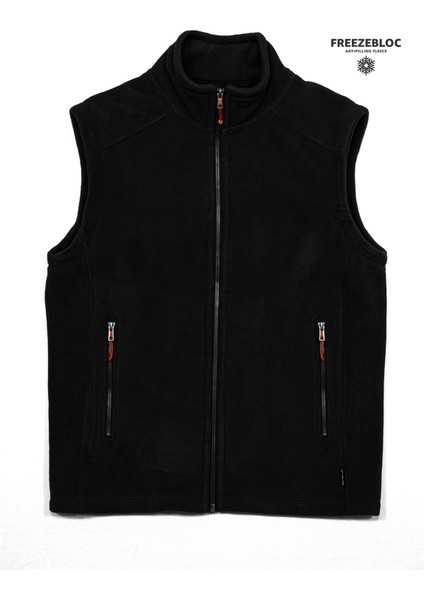 Erkek Gilet Rahat Kesim Kalın Polar Fleece Spor Yelek