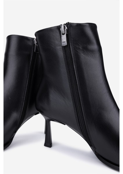 Kadın Hakiki Deri Siyah Deri Topuklu Bot 492 60551 Bn Bot SK25-26 Sıyah Derı fırsatları