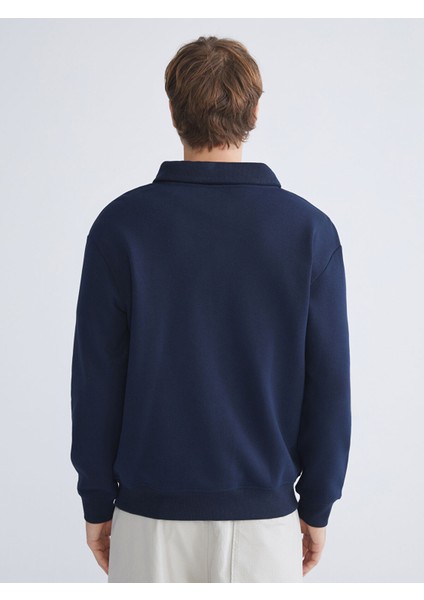 Yeni Sezon Fermuarlı Dik Yaka Erkek Kalın Sweatshirt fırsatları