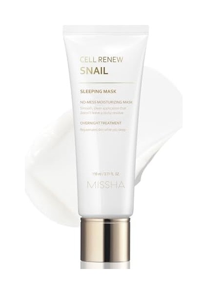Mıssha Salyangoz Özlü Nemlendirici ve Besleyici Uyku Maskesi Super Aqua Cell Renew Snail Sleeping Mask fiyatları