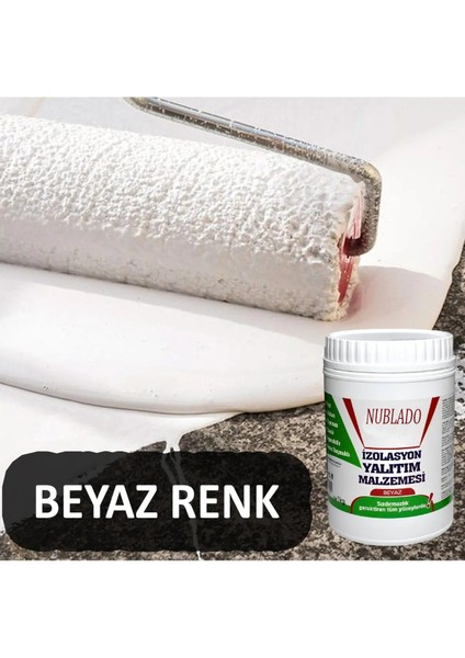 Izolasyon Yalıtım Malzemesi 1 kg Beyaz Renk Su Sızdırmaz Elastik Boyanabilir Rutubet Nem Yalıtımı modelleri