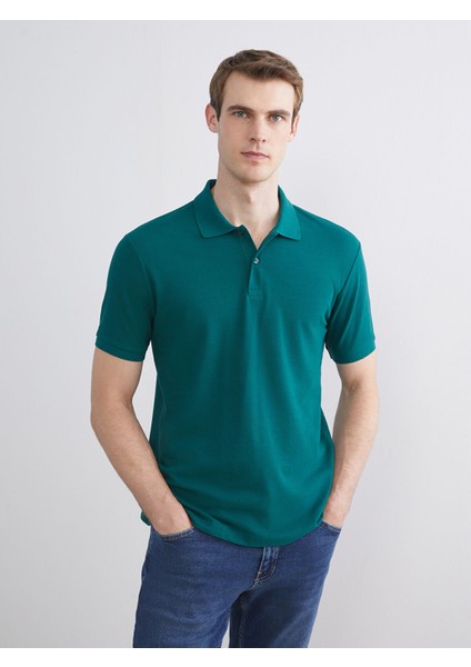 Yeni Sezon Polo Yaka Kısa Kollu Pike Erkek Tişört