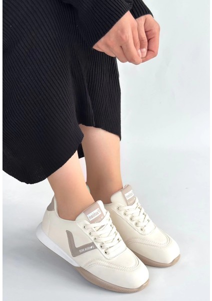 Xmpdby Jowen Bej Cilt Vizon Detaylı Bağcıklı Spor Ayakkabı (Numara: 38) fiyatları