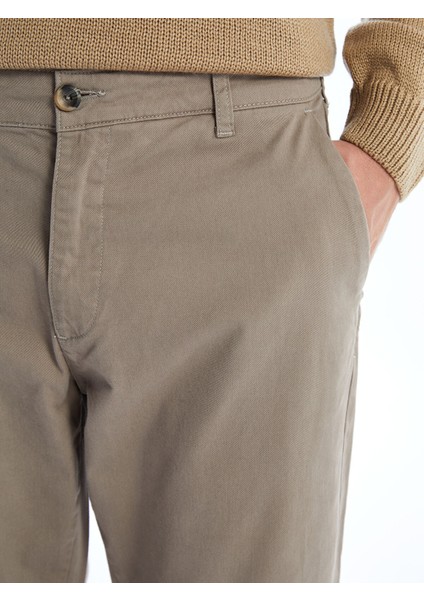 Yeni Sezon Standart Kalıp Gabardin Erkek Chino Pantolon modelleri