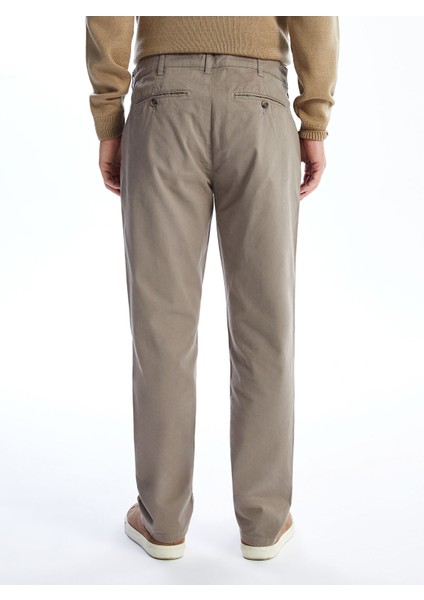 Yeni Sezon Standart Kalıp Gabardin Erkek Chino Pantolon fırsatları