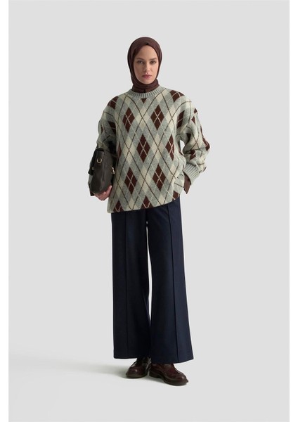 Beli Lastikli Palazzo Pantolon 25K2703 Lacivert fiyatları