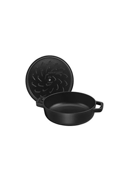 405114730 Chistera Kapaklı Sığ Döküm Tencere, 24 Cm, Siyah modelleri