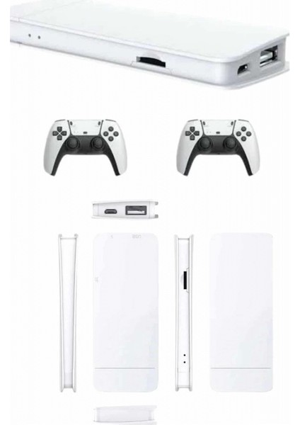 3D Çift Oyun Kollu 4K Hd Ekran Nostaljik 20.000 Oyunlu Beyaz Game Box modelleri