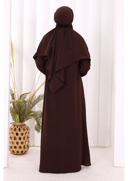 Sufleli Elbise Takım 6044 Kahverengi fırsatları