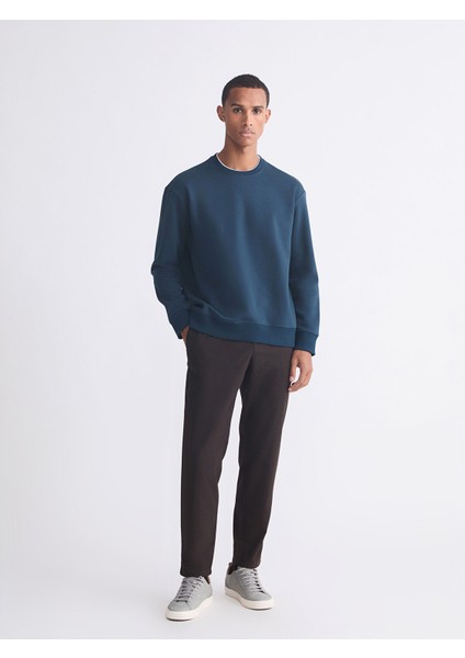 Yeni Sezon Bisiklet Yaka Erkek Kalın Sweatshirt fiyatları