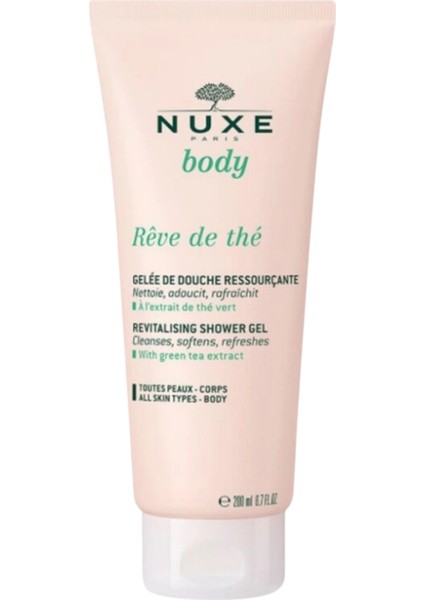 Body Reve De The Canlandırıcı Duş Jeli 200 ml + Dezenfektan Hediyeli - %72 Alkol