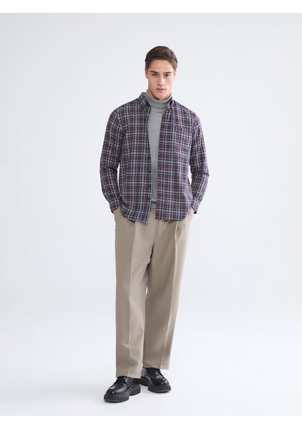 Yeni Sezon Regular Fit Uzun Kollu Ekose Erkek Gömlek fiyatları