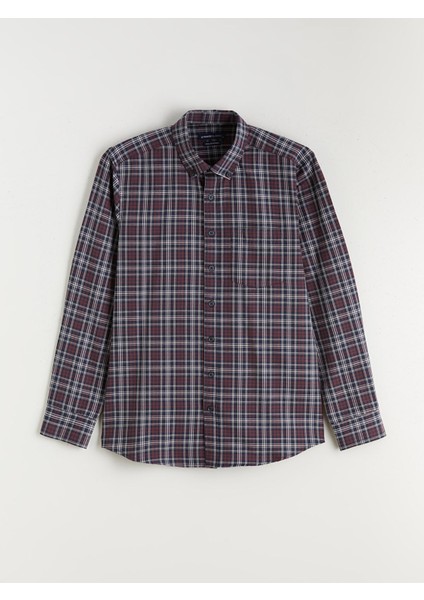 Yeni Sezon Regular Fit Uzun Kollu Ekose Erkek Gömlek indirimleri