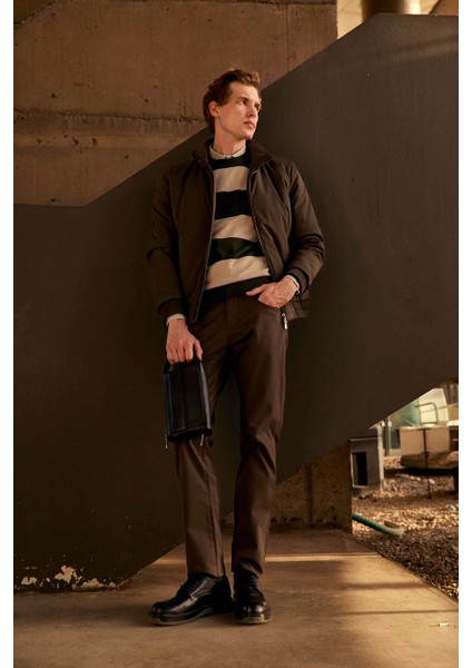 Erkek Bisiklet Yaka Triko %100 Pamuk Haki 3774 fiyatları