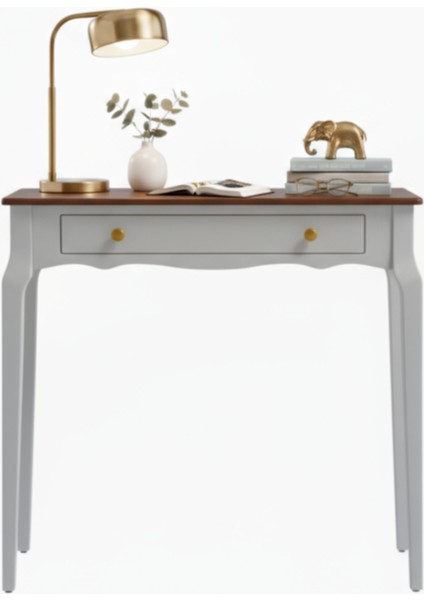 Mobilya 90 cm Masif Konik Açık Gri Ceviz Dresuar modelleri