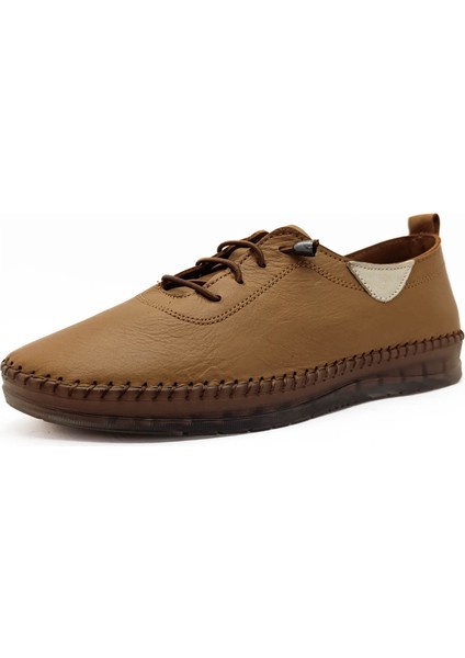 Hakiki Deri Taba Renk Ortopedik Düz Taban Kadın Babet Ayakkabı fiyatları