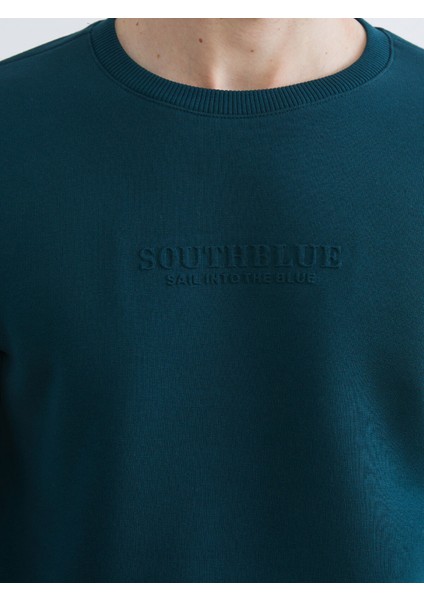 Yeni Sezon Bisiklet Yaka Baskılı Erkek Kalın Sweatshirt modelleri