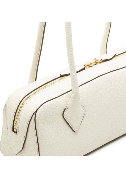 Recta Krem Hakiki Deri Kadın Çanta modelleri