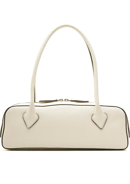 Recta Krem Hakiki Deri Kadın Çanta fırsatları