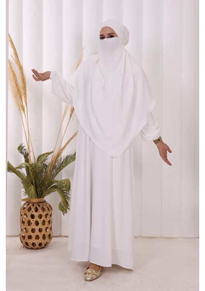 Sufleli Elbise Takım 6044 Ekru fiyatları