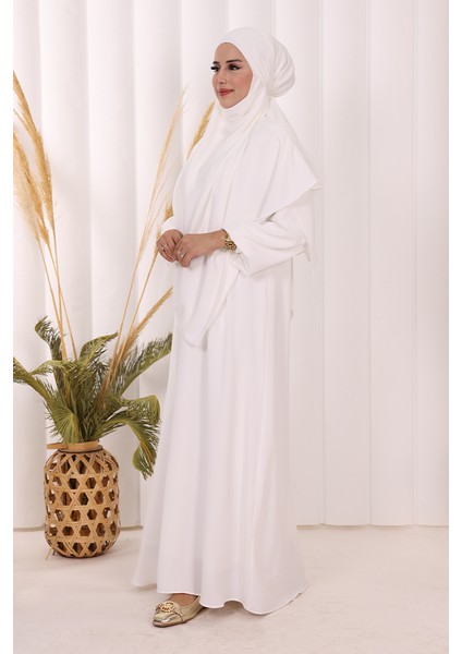 Sufleli Elbise Takım 6044 Ekru modelleri