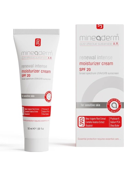 Mineaderm Renewal Intense Moisturizer Spf 20 Krem 50 ml fiyatları