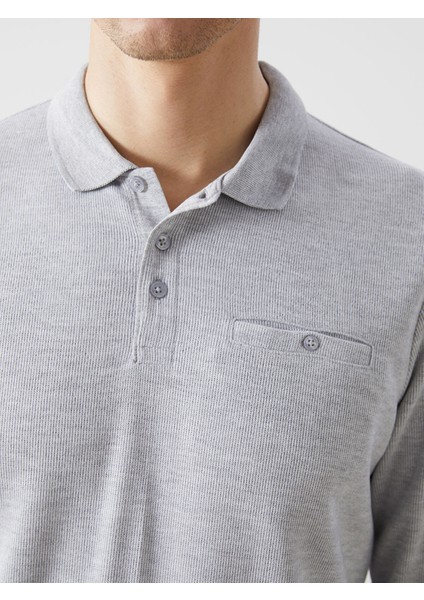 Yeni Sezon Polo Yaka Uzun Kollu Erkek Sweatshirt modelleri