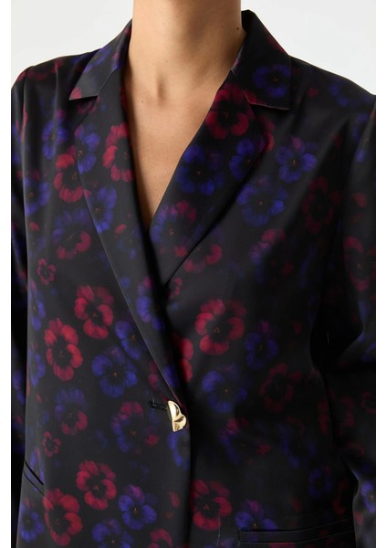 Desenli Saten Ceket indirimleri