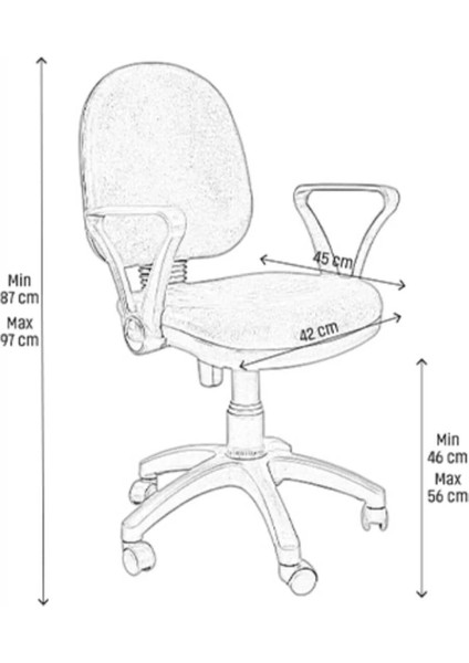 Ofis Sekreter Koltuğu Büro Çalişma Sandalyesi fiyatları