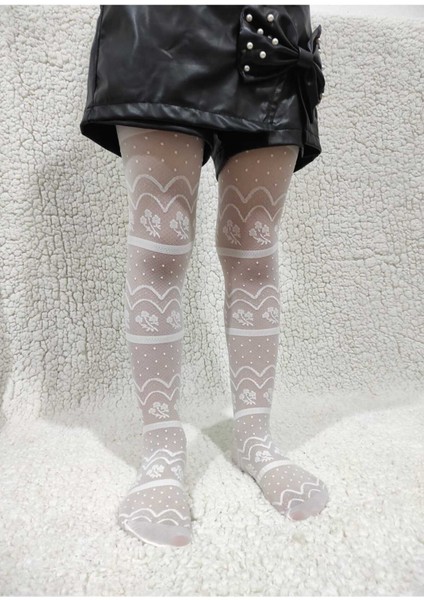 Vanilya Petunia Kız Çocuk 30 Den Desenli Külotlu Çorap fiyatları