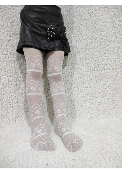 Vanilya Petunia Kız Çocuk 30 Den Desenli Külotlu Çorap fırsatları