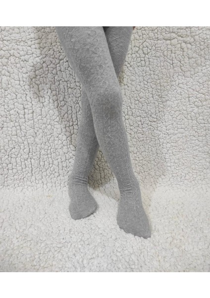 Gri Rengi Kız Çocuk Pamuklu Desenli Karina 180 Den Külotlu Çorap ( Kids Kilotlu Çorap ) modelleri