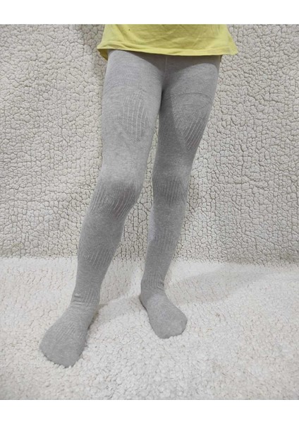 Triko Ayda Pamuklu Cotton Kız Çocuk Gri Külotlu Çorap