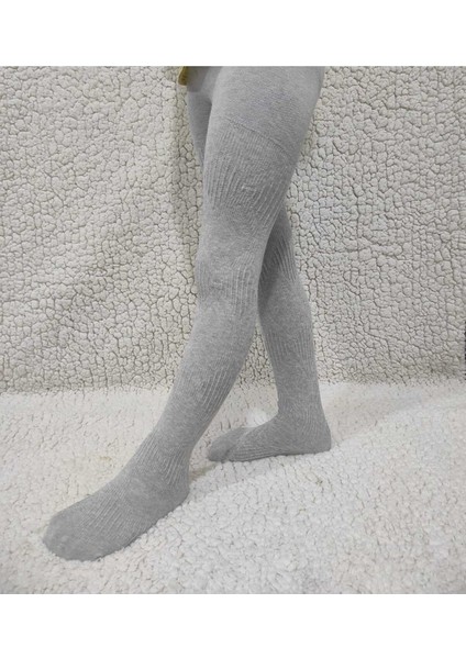 Triko Ayda Pamuklu Cotton Kız Çocuk Gri Külotlu Çorap fiyatları