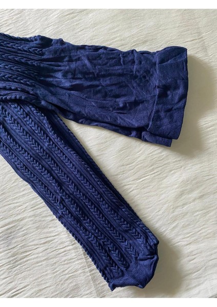 Kız Çocuk 80 Denye Mevsimlık Desenli Külotlu Çorap - Lacivert Külotlu Çorap fiyatları