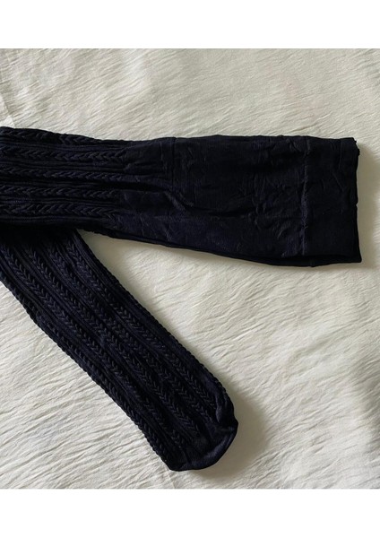 Kız Çocuk 80 Denye Mevsimlık Desenli Külotlu Çorap - Siyah Külotlu Çorap fiyatları