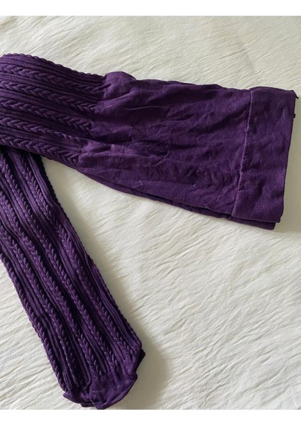 Kız Çocuk 80 Denye Mevsimlık Desenli Külotlu Çorap - Mor Külotlu Çorap fiyatları