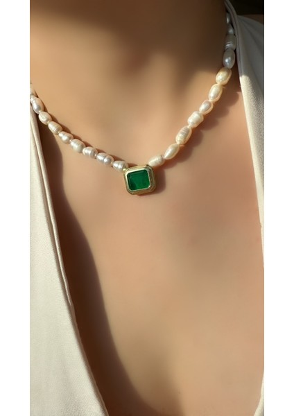 Gerçek Incili Zümrüt Paraiba Kolye fiyatları