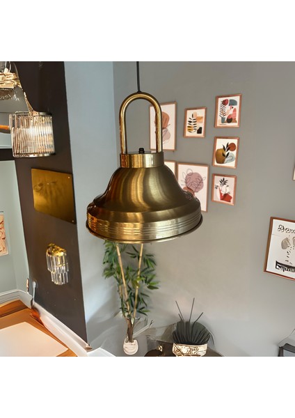 Ulmete Eskitme Kilit Kafa Tekli Sarkıt Avize Salon Ofis Otel Restoran Avizeleri Vintage Tasarım