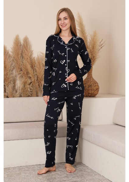 Kadın %100 Pamuk Milan Soft Kumaş Pijama Takımı 12423 fırsatları