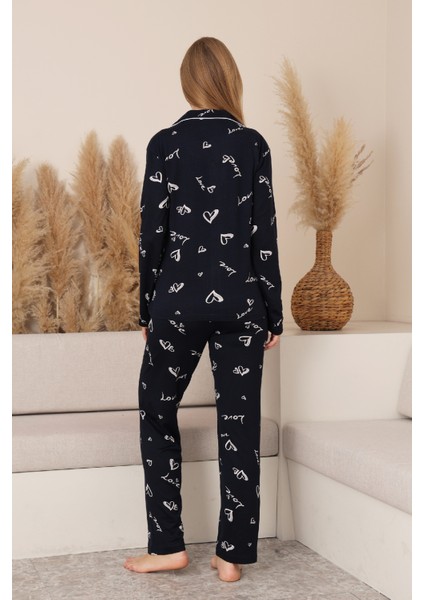 Kadın %100 Pamuk Milan Soft Kumaş Pijama Takımı 12423 indirimleri