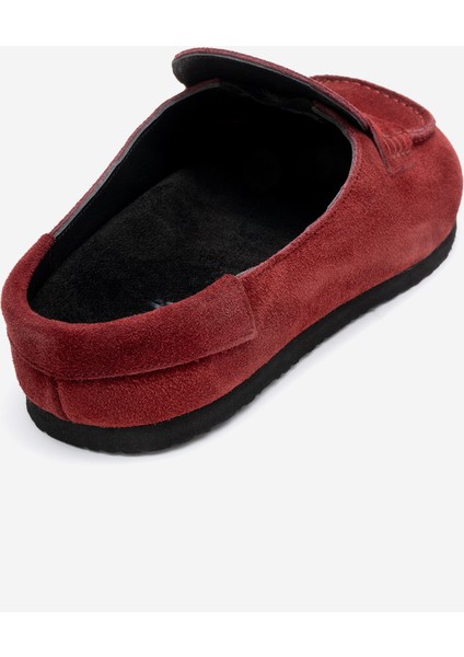 Prıva Bordo Süet Hakiki Deri Kadın Terlik indirimleri