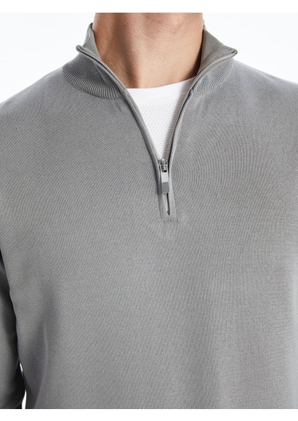 Yeni Sezon Dik Yaka Uzun Kollu Erkek Triko Kazak fırsatları