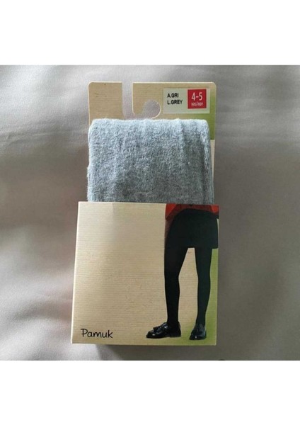 Kız Çocuk Gri Pamuk Cotton Kalın Külotlu Çorap modelleri