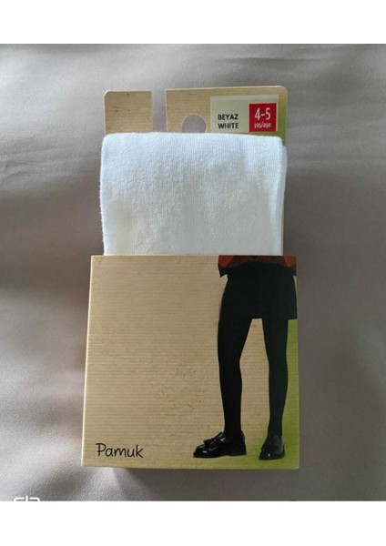 Kız Çocuk Beyaz Pamuk Cotton Kalın Külotlu Çorap modelleri