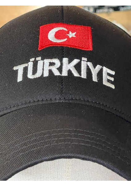 Türkiye Bayrak Nakışlı Unisex Pamuklu Cap Şapka indirimleri