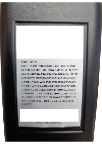 Uyumlu Universal 1kg Muadil Toner Tozu ( Tüm Brother Yazıcılar Için (Siyah) BROTHER HL‑L2465DW fırsatları